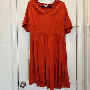 Knox Rose Orange XXL Midi Dress